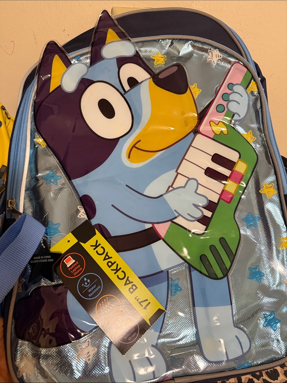 Bluey  Backpack - Blue Multicolor Character Design - Picture 3 of 3